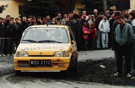 Jacek Sikora i Marek Kaczmarek - Fiat Cinquecento Sporting.